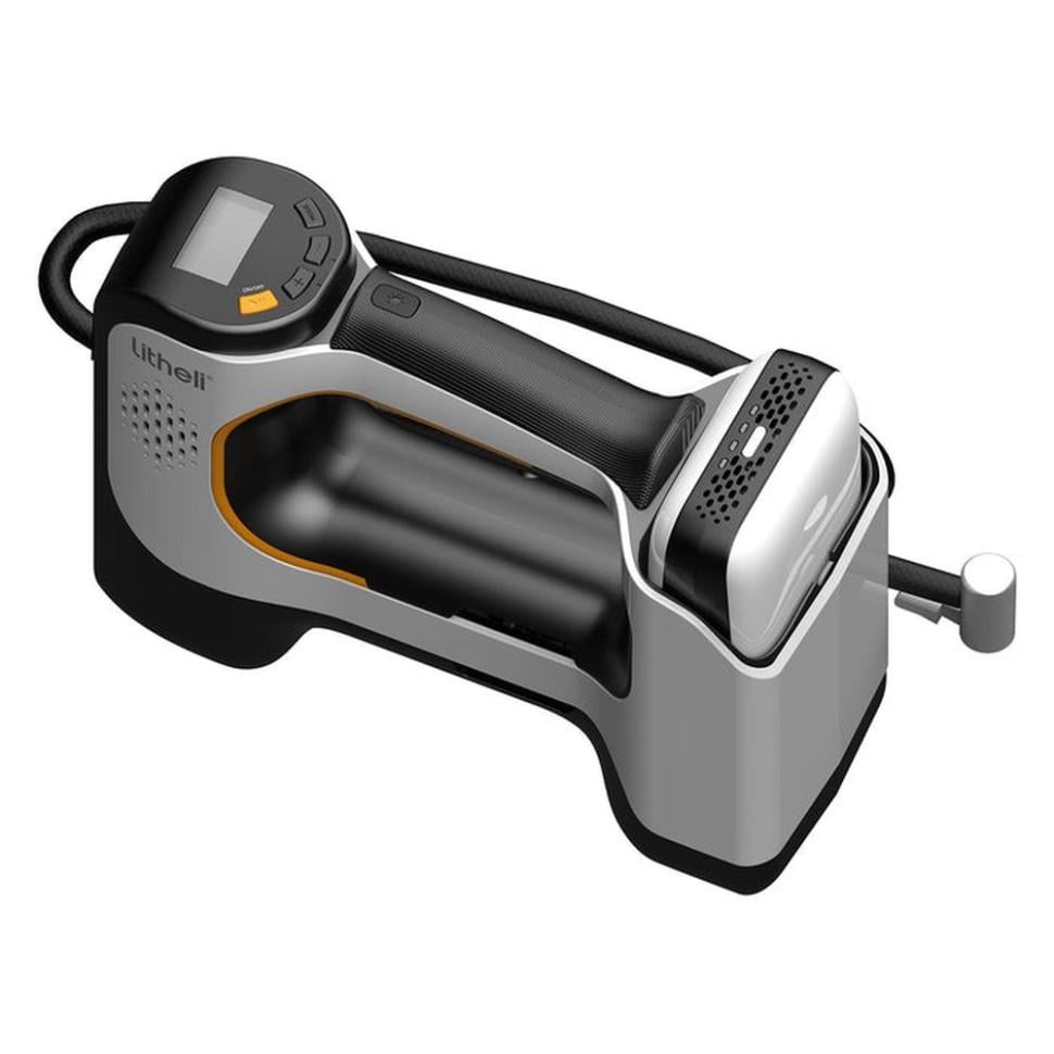 Компрессор автомобильный аккумуляторный Litheli 10,3 бар 25 л/мин 22000 об/мин LCD дисплей 20000 mAh White (U20IF00-0U110) - фото 4 Компрессор автомобильный аккумуляторный Litheli 10,3 бар 25 л/мин 22000 об/мин LCD дисплей 20000 mAh White (U20IF00-0U110) - фото 4