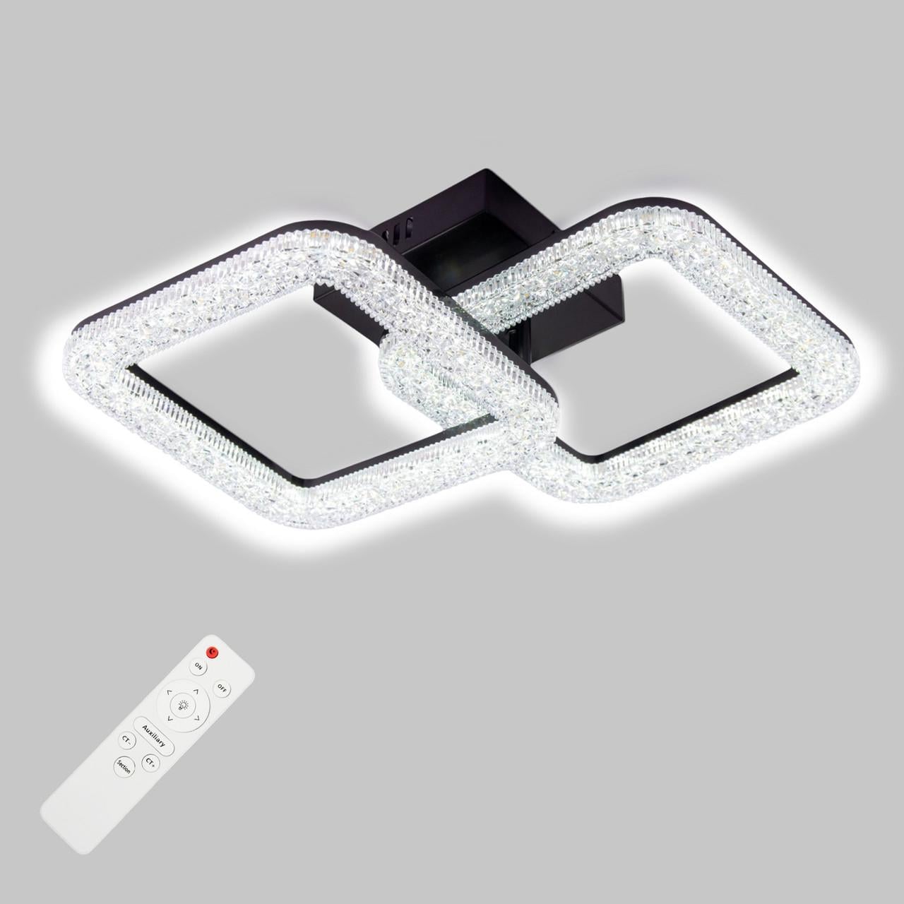 Люстра потолочная LED Sunlight 7276/2 Черный (2977756105)