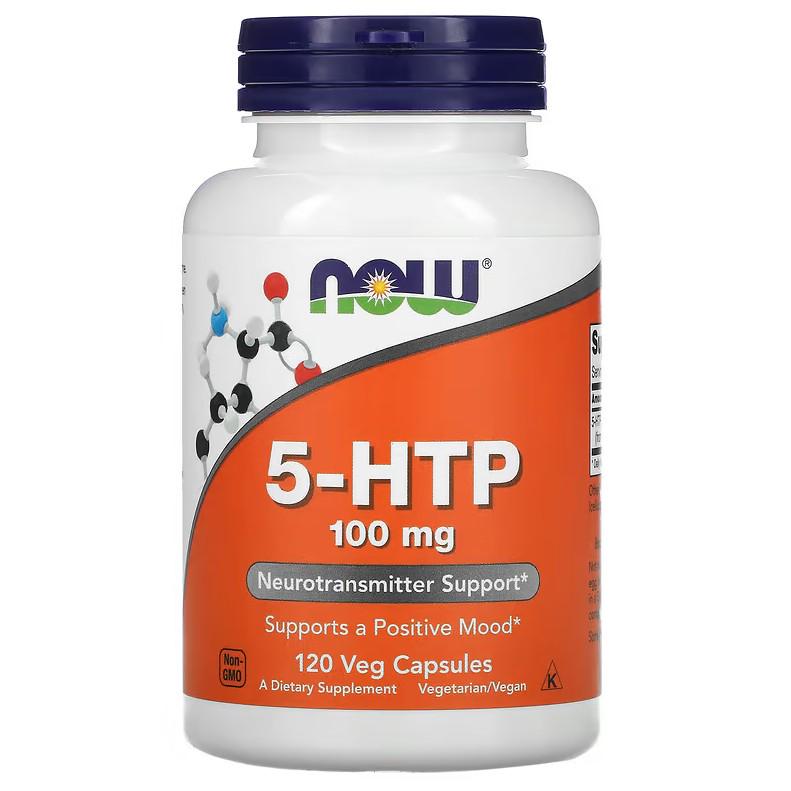 Натуральная добавка Now Foods 5-HTP 100 мг 120 капсул