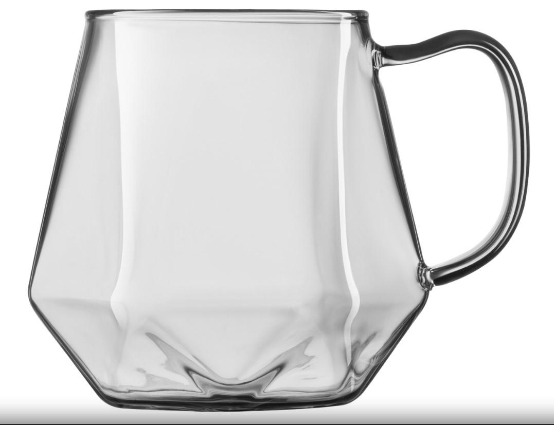 Набір чашок Ardesto Graphite 300 мл 2 шт. Прозорий/Графітовий (AR2630GR) - фото 2 Набір чашок Ardesto Graphite 300 мл 2 шт. Прозорий/Графітовий (AR2630GR) - фото 2