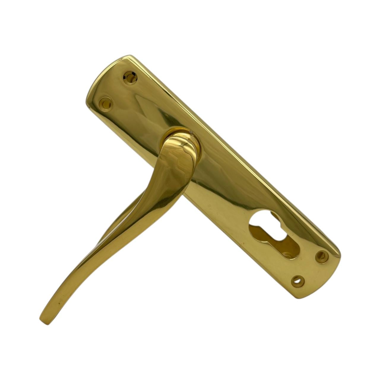 Дверные ручки межкомнатные под сердцевину Ozcanlar Sedef Kisa Yale Sari 62 мм (360056)