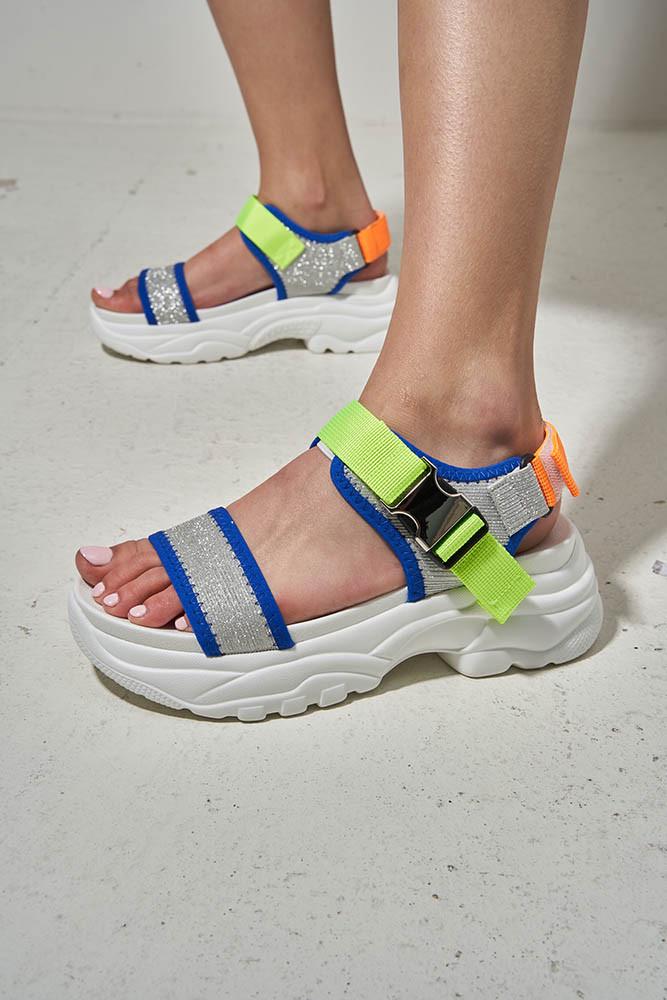 Сандалии женские LONZA на платформе р. 38 Серый (152937) - фото 5 Сандалии женские LONZA на платформе р. 38 Серый (152937) - фото 5