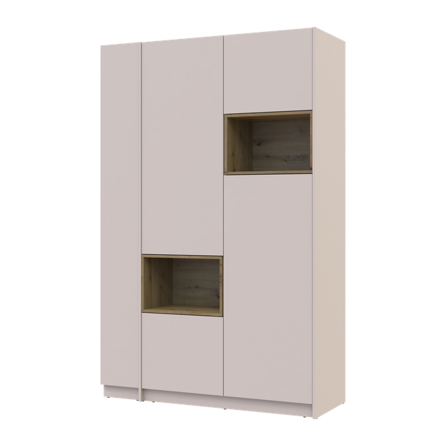 Шкаф для одежды Doros Дейл с нишей 143,2х52х220 см Кашемир/Дуб артизан (26500772)