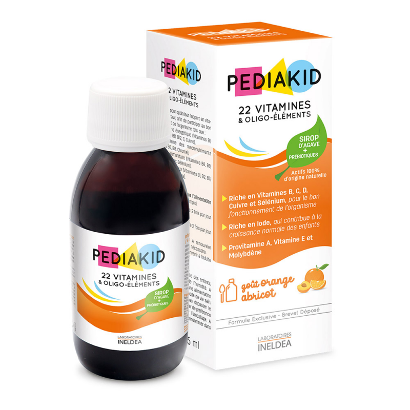 Сироп для здорового физического развития Pediakid 22 vitamines oligo elements 125 мл