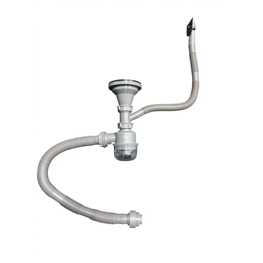 Арматура зливна для кухонної мийки LEOMIKAO TOKIO A1-02S-GM (260315) - фото 2 Арматура зливна для кухонної мийки LEOMIKAO TOKIO A1-02S-GM (260315) - фото 2