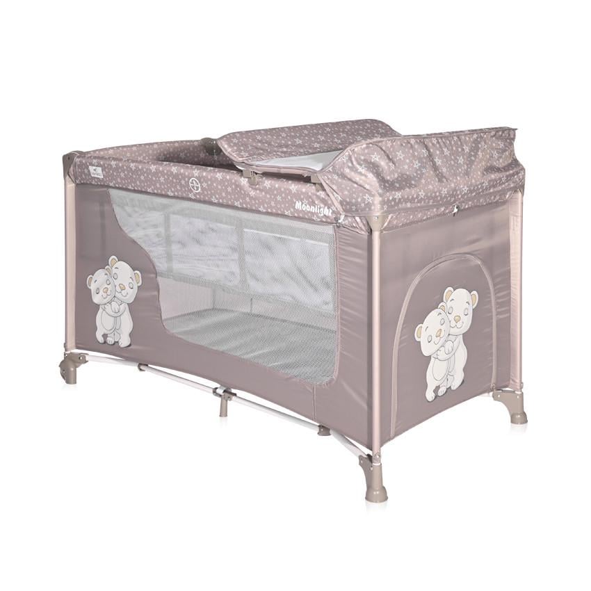 Ліжко-манеж Lorelli Moonlight 2 Layers Коричневий