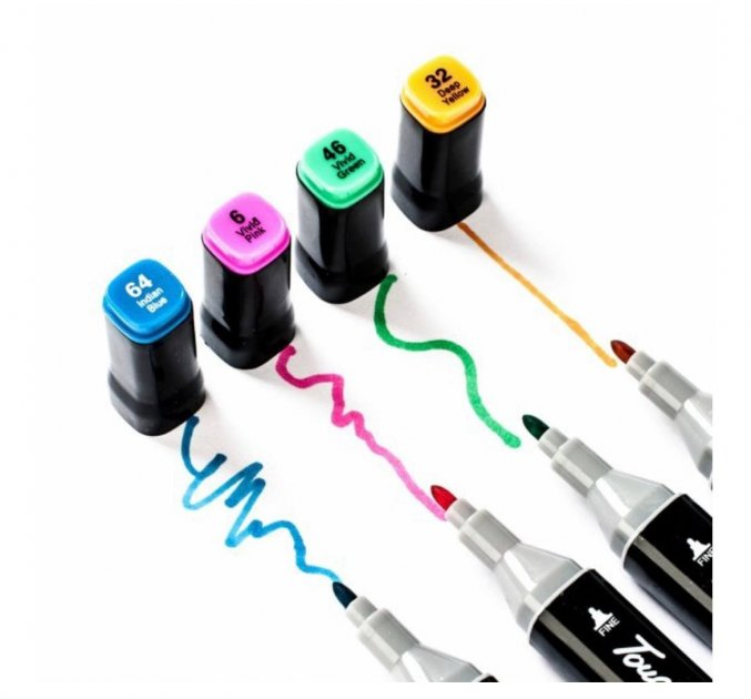 Набор маркеров двухсторонних Touch Cool на спиртовой основе 80 шт. - фото 4 Набор маркеров двухсторонних Touch Cool на спиртовой основе 80 шт. - фото 4