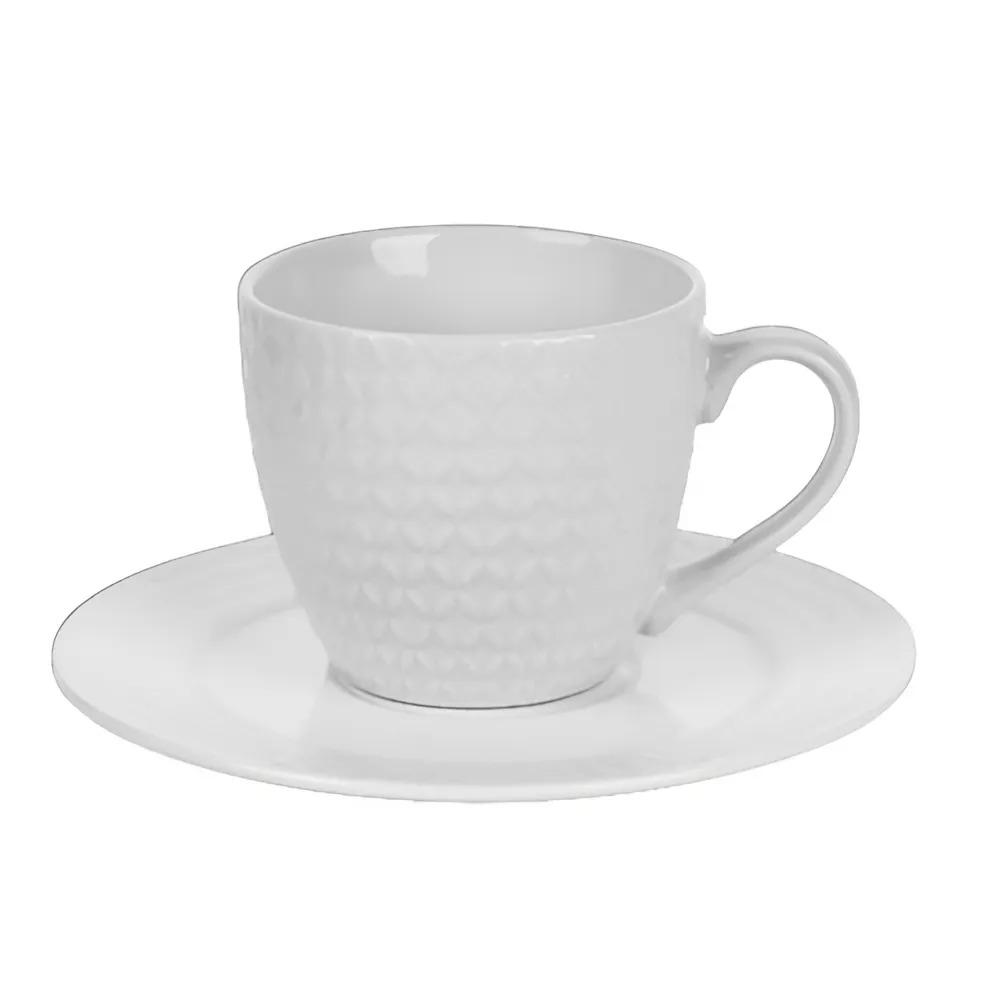 Набор чашек с блюдцем Stenson R96400 фарфоровых 12 пр. 260 мл (cf0876fe)