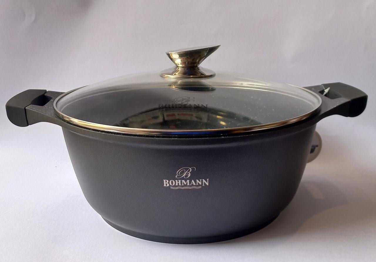 Кастрюля Bohmann 28 см 6,3 л Black (BH 150)