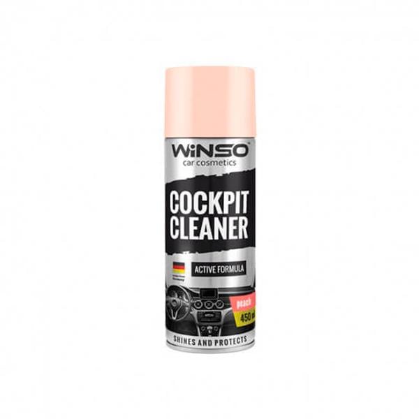 Полироль для панели приборов WINSO 840580 Cockpit Cleaner персик 450 мл (113086)