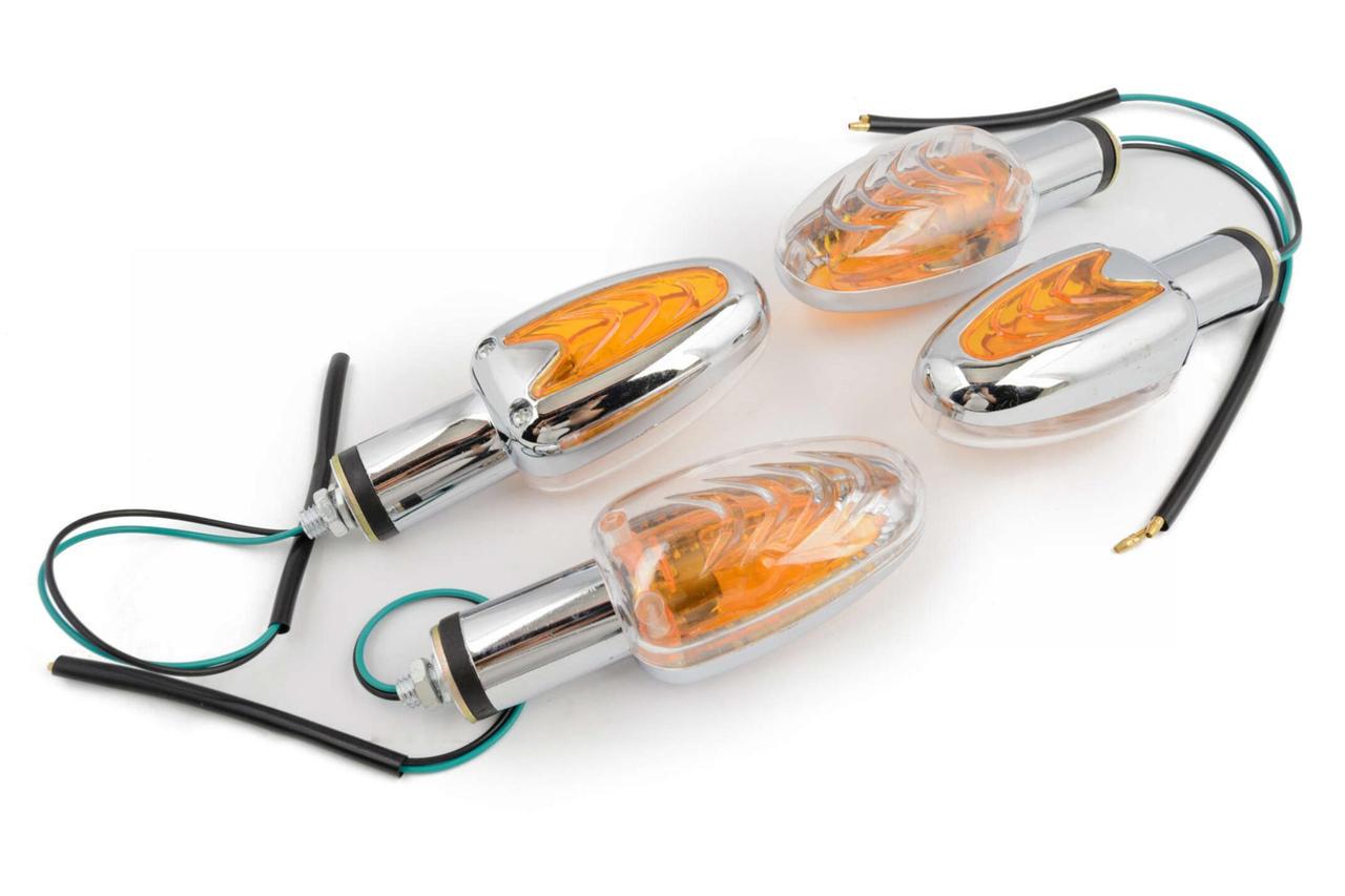 Повороти міні EVO човник 4 шт. Хром/Прозорий (2177229385)