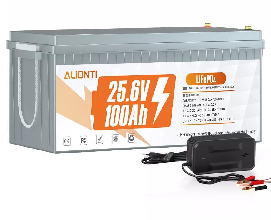 Акумулятор LiFePO4 100A BMS 2560W 24V 100Ah