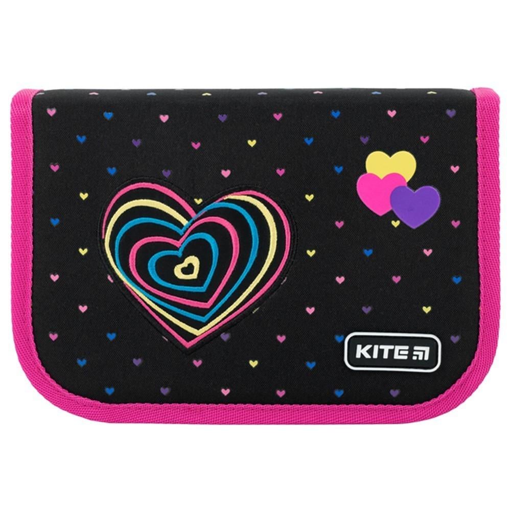 Пенал без наповнення KITE Hearts 1 відділення (K22-622-11)