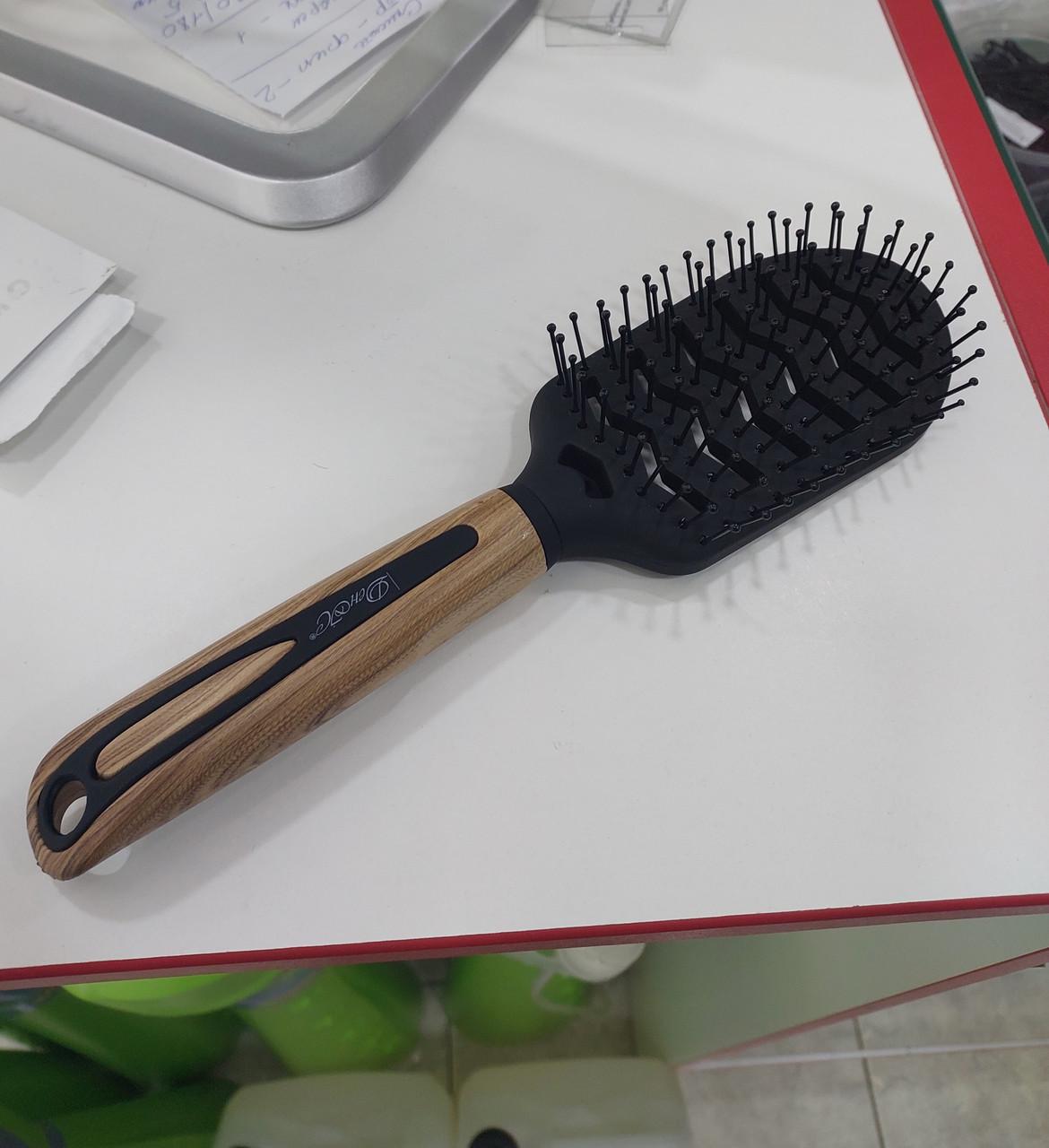 Расческа для укладки широкий ДенІС professional карбоновая ручка под дерево (1453070671) - фото 8 Расческа для укладки широкий ДенІС professional карбоновая ручка под дерево (1453070671) - фото 8