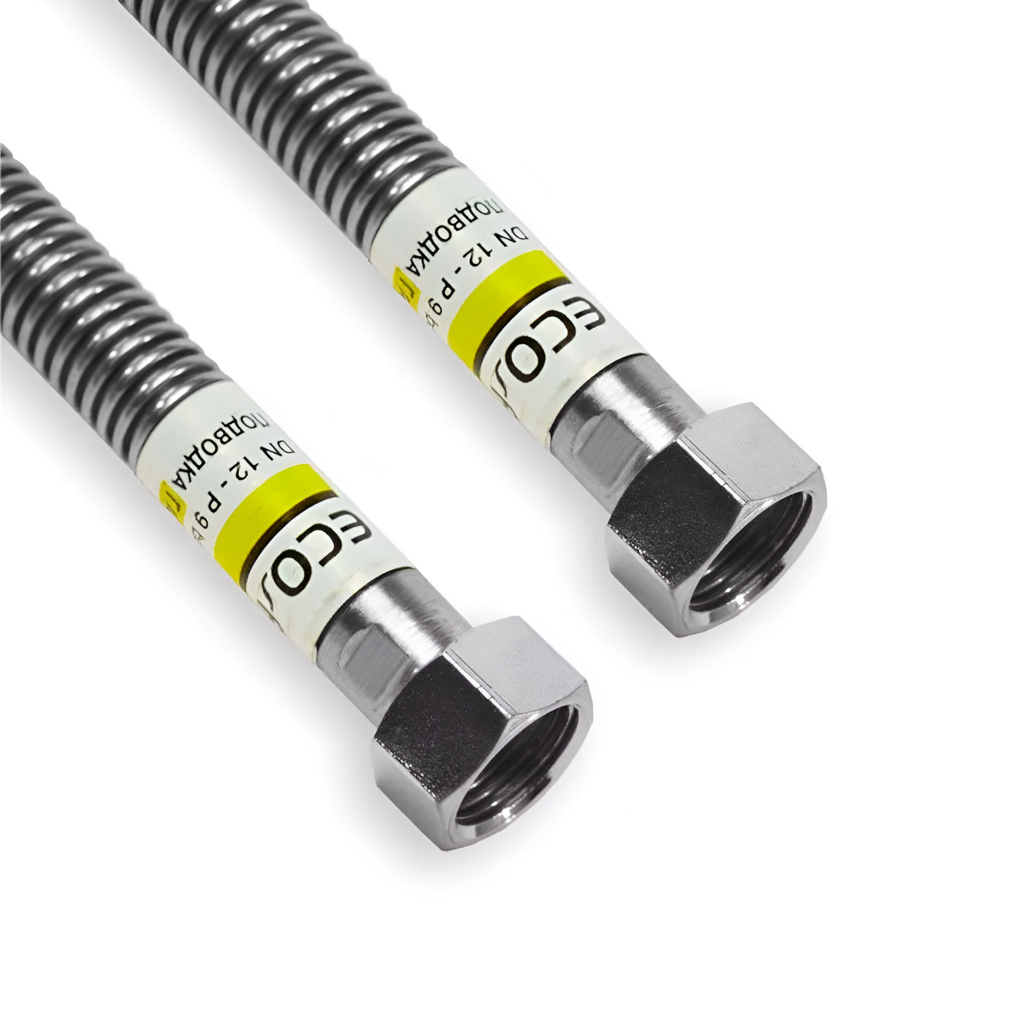 Шланг для газа нержавеющий Eco-Flex Газ/Стандарт 250 см гайка-гайка 1/2" (SQ-1024987) Шланг для газа нержавеющий Eco-Flex Газ/Стандарт 250 см гайка-гайка 1/2" (SQ-1024987)