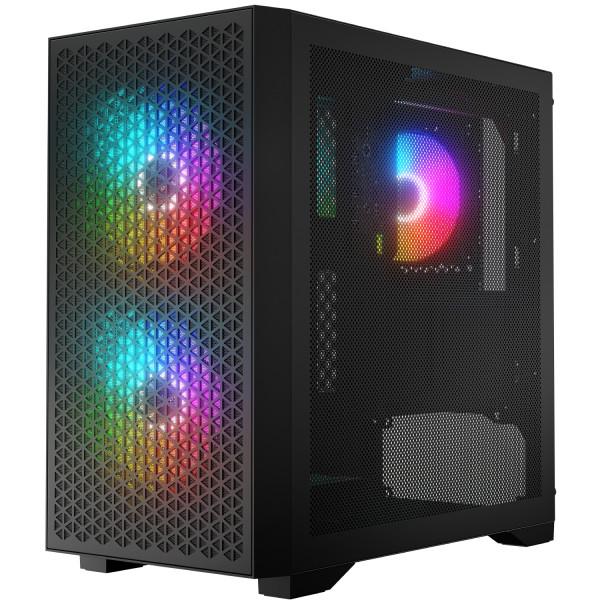 Корпус для компьютера LogicConcept DART PRO Mini-Tower mATX Mesh 3x120 мм ARGB Black (AM-DART-PRO-ARGB-10) - фото 2