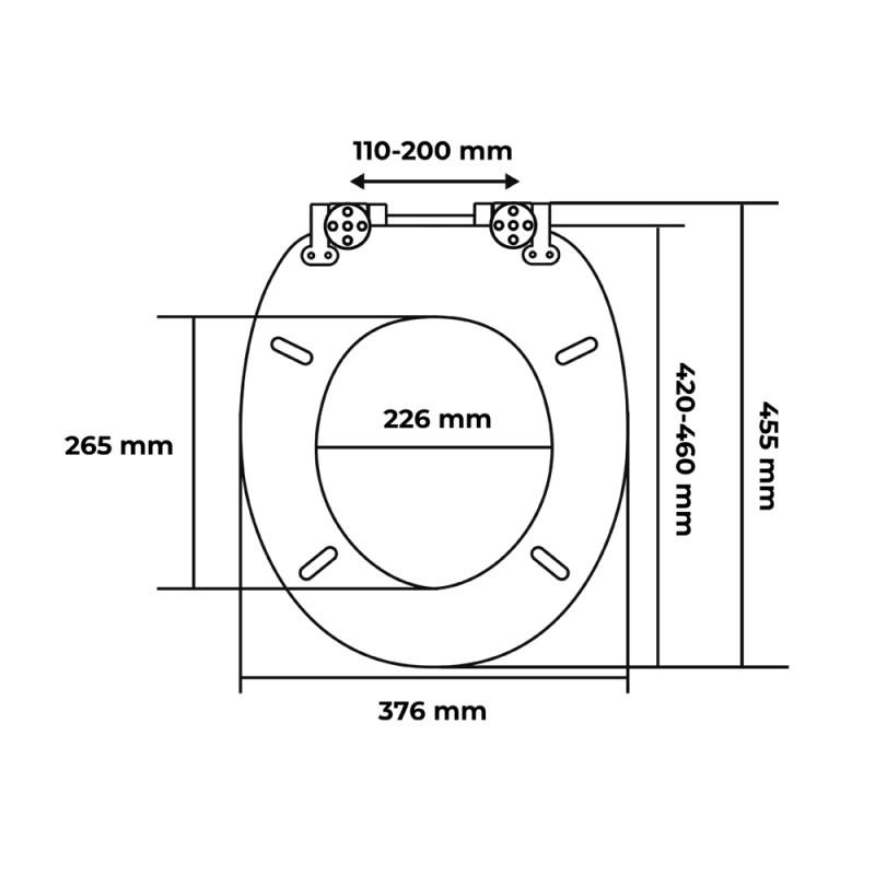 Кришка для унітазу Lamia AWD Interior AWD02181910 МДФ 37,5x5,5x45,6 см - фото 2