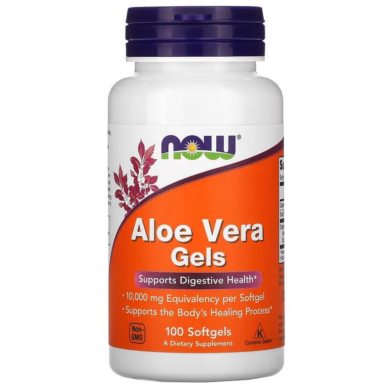 Натуральная добавка Now Foods Aloe Vera Gels 100 капсул