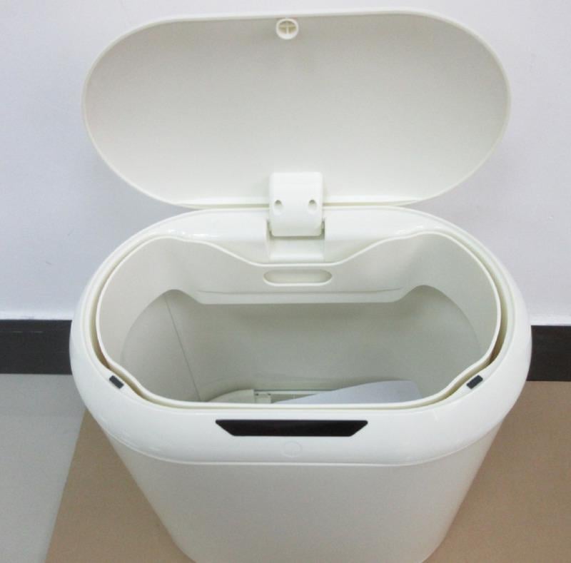 Відро для сміття сенсорне MIXXUS Topper-TC0112 MI7082 з кришкою 12 л Білий (258314) - фото 4