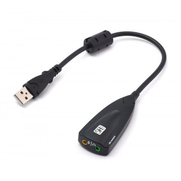 Звуковая плата USB Kingda B00811 Черный (12491917)