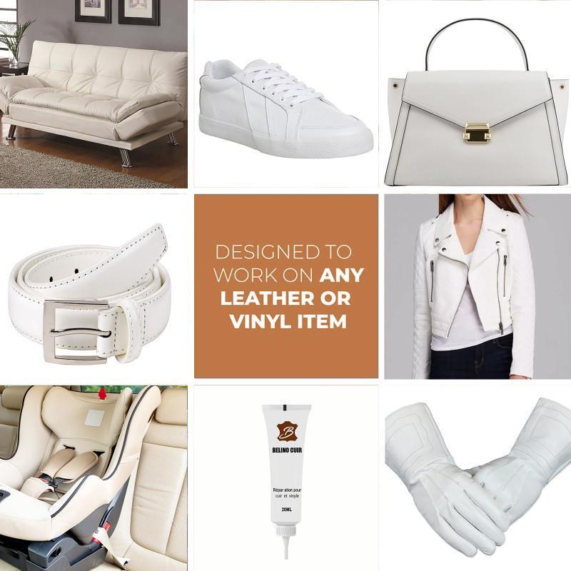 Гель для ремонту та відновлення шкіри/крісла/дивана/одягу/сумки/взуття 20 мл Білий (40_067) - фото 2