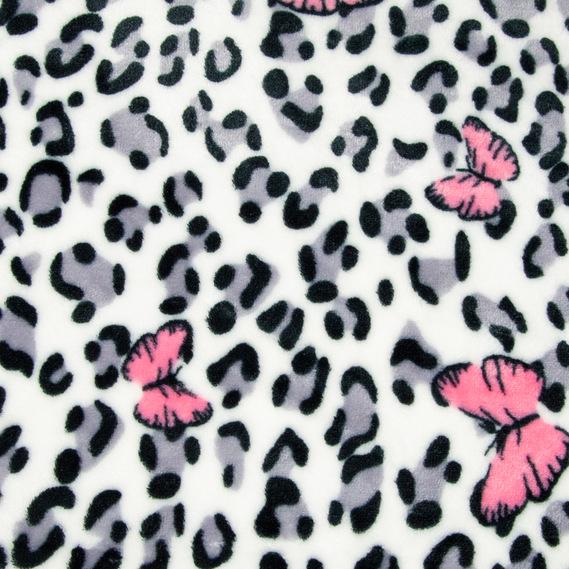 Ткань махровая велсофт IDEIA Лео Бабочки 1,5 м Розовый (2200004244914)