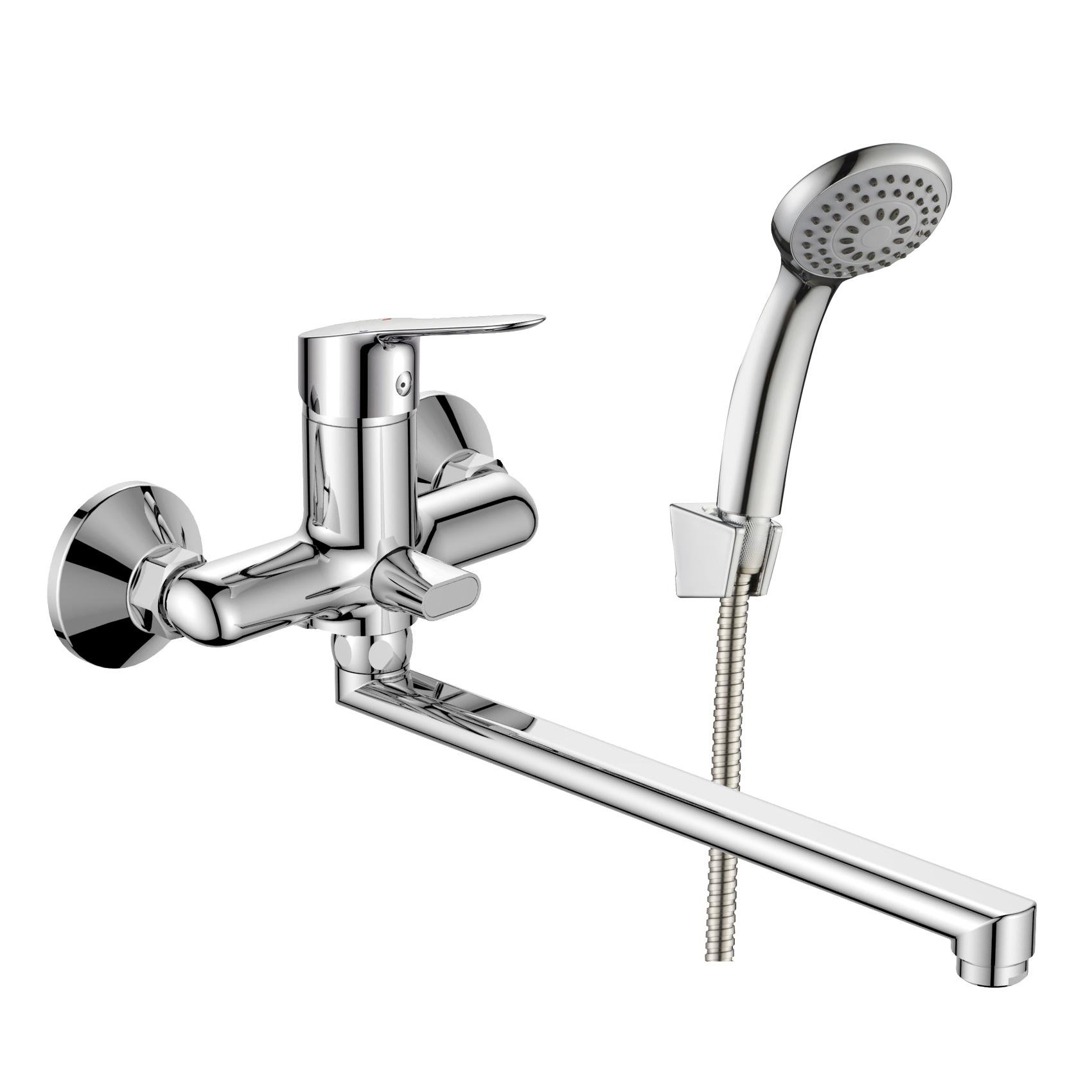 Смеситель для ванны RJ FIRST RBZ020-9B однорычажный Хром (158056)