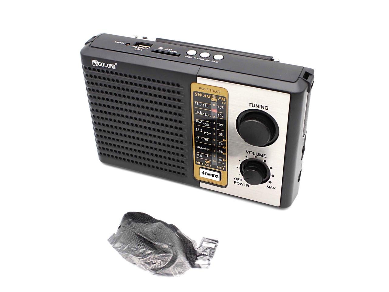 Радиоприёмник аккумуляторный GOLON RX-F10UR (t5206) - фото 3 Радиоприёмник аккумуляторный GOLON RX-F10UR (t5206) - фото 3