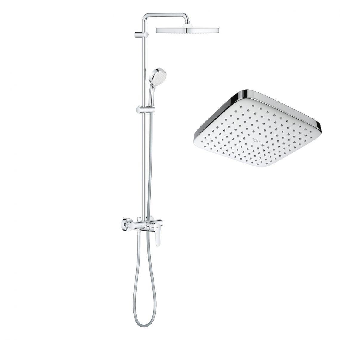 Душевая система Grohe Tempesta Cosmopolitan 250 Cube со смесителем Хром (LM-26692000)