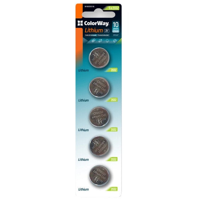 Батарейки СolorWay Lithium Power літієві CR2032 5 шт. blister
