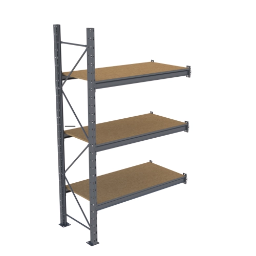 Стеллаж Modern-Expo Mini Rack с полками ДСП приставная секция 3 уровня 2127х1545х615 мм (3-3-66) - фото 1