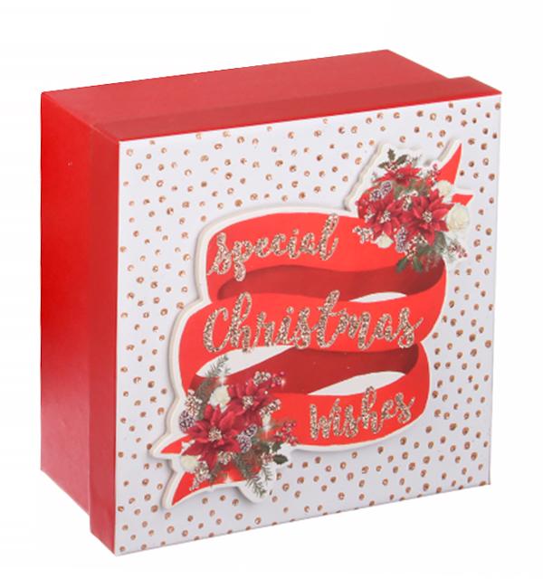Новогодняя подарочная коробка Special Christmas Wishes 27х27х10 см