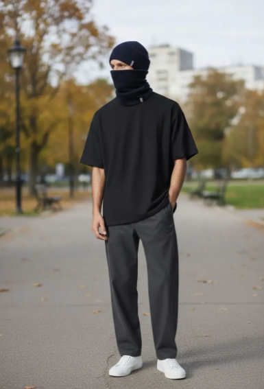 Комплект мужская шапка со снудом Темно-синий (29548363) - фото 2 Комплект мужская шапка со снудом Темно-синий (29548363) - фото 2