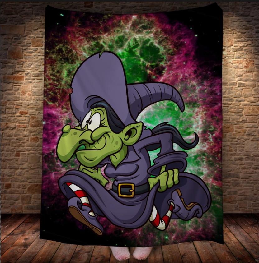 Плед с 3D принтомВедьма в шляпе Хэллоуин Halloween 1412 150x200 см (epi_1759)