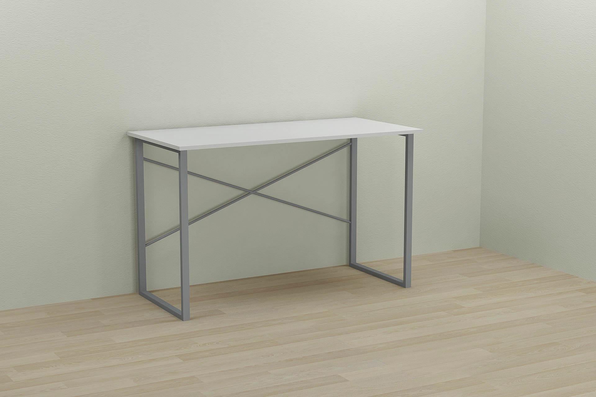 Компьютерный стол Ferrum-decor Дейв ДСП 16 мм 75x140x60 см Серый/Белый (FRD-102378)