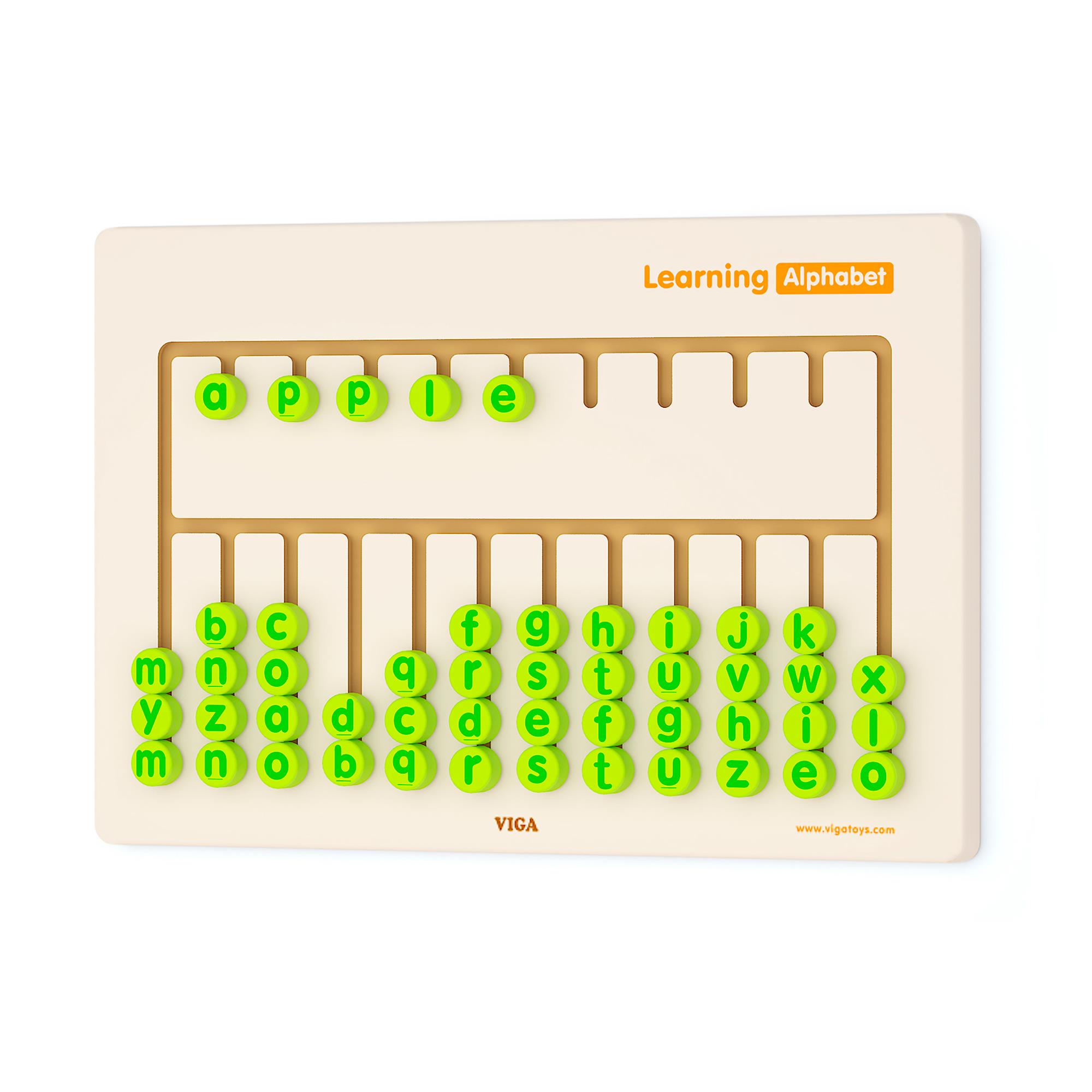Іграшка дерев'яна навчальна Viga Toys Англійський алфавіт (50674FSC)