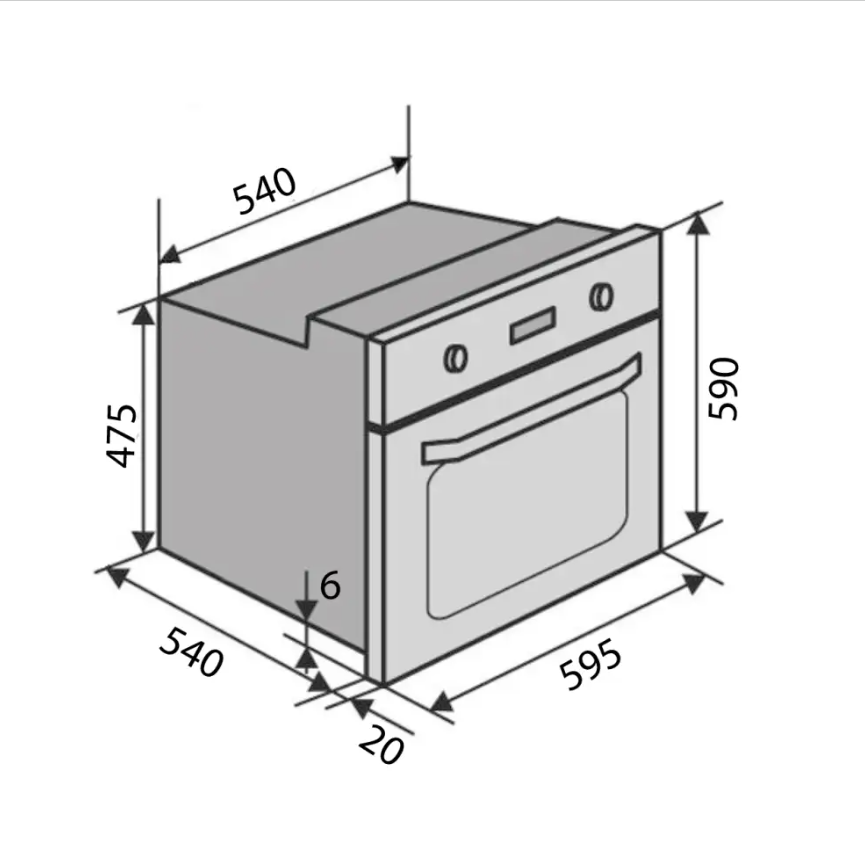 Духова шафа MILANO ESG BK - фото 5 Духова шафа MILANO ESG BK - фото 5