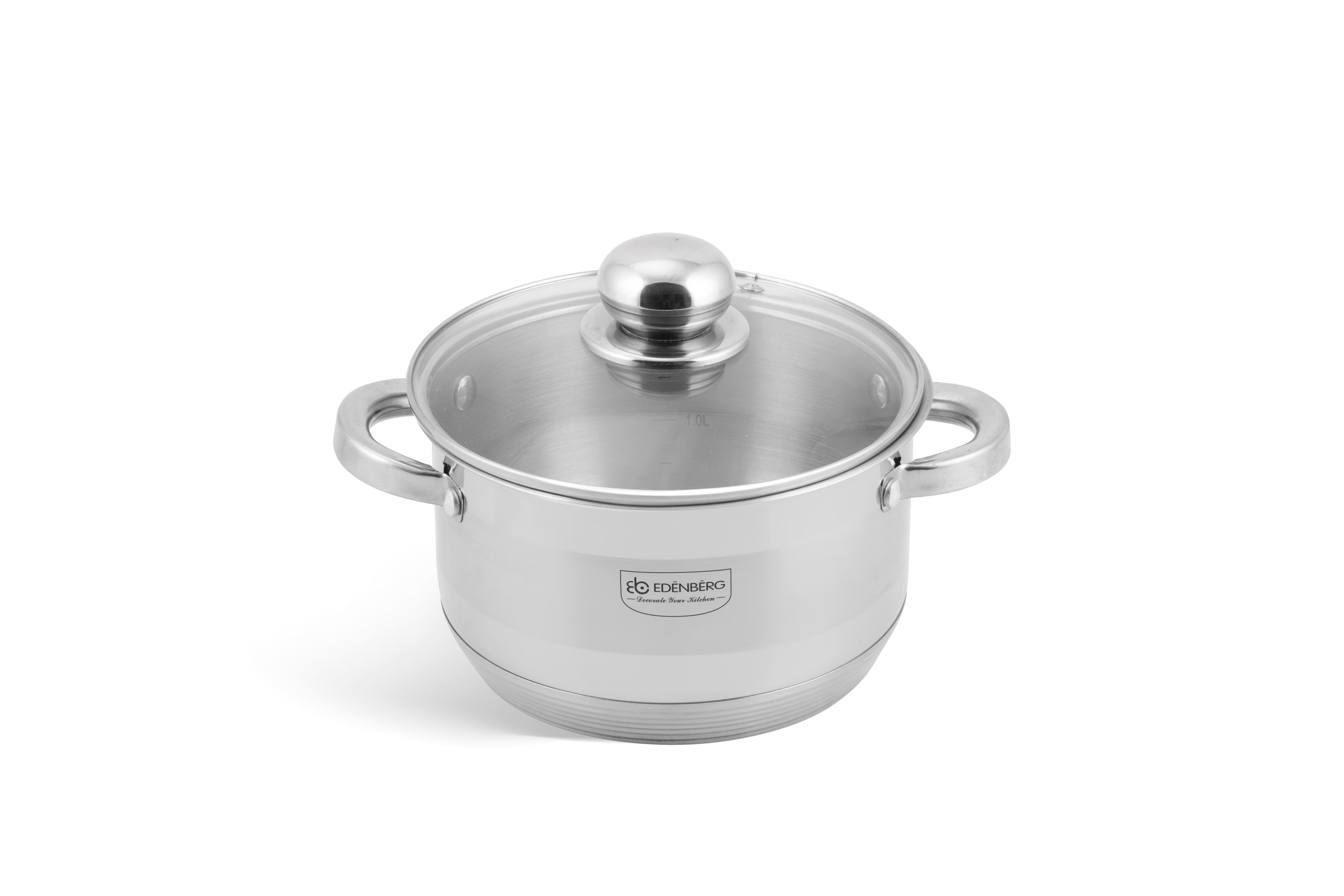Кастрюля Edenberg с крышкой 1,9 л 16 см (EB-3003)
