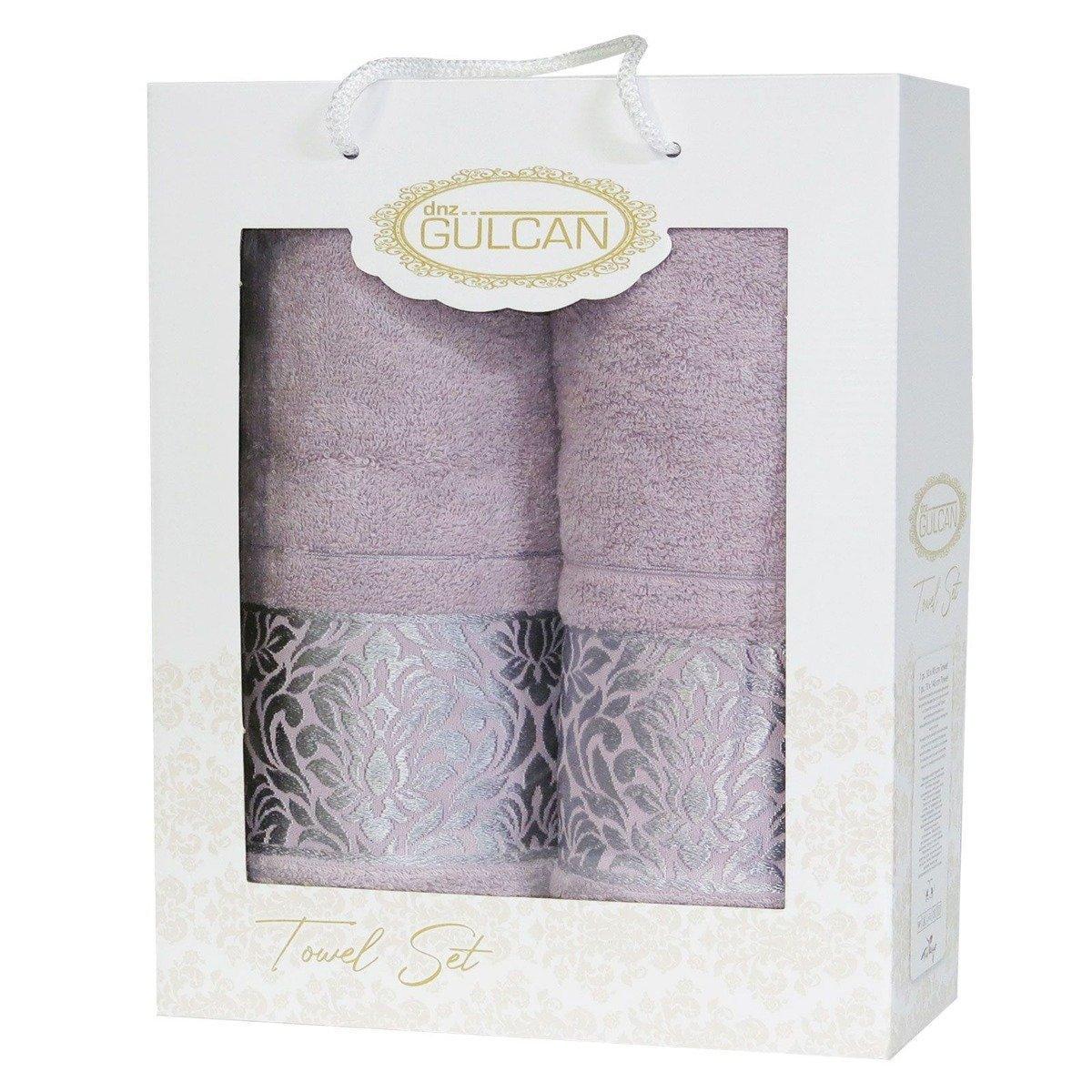 Набір рушників Gulcan Cotton Flower Ornament Leylak 50х90/70х140 см (35832799)