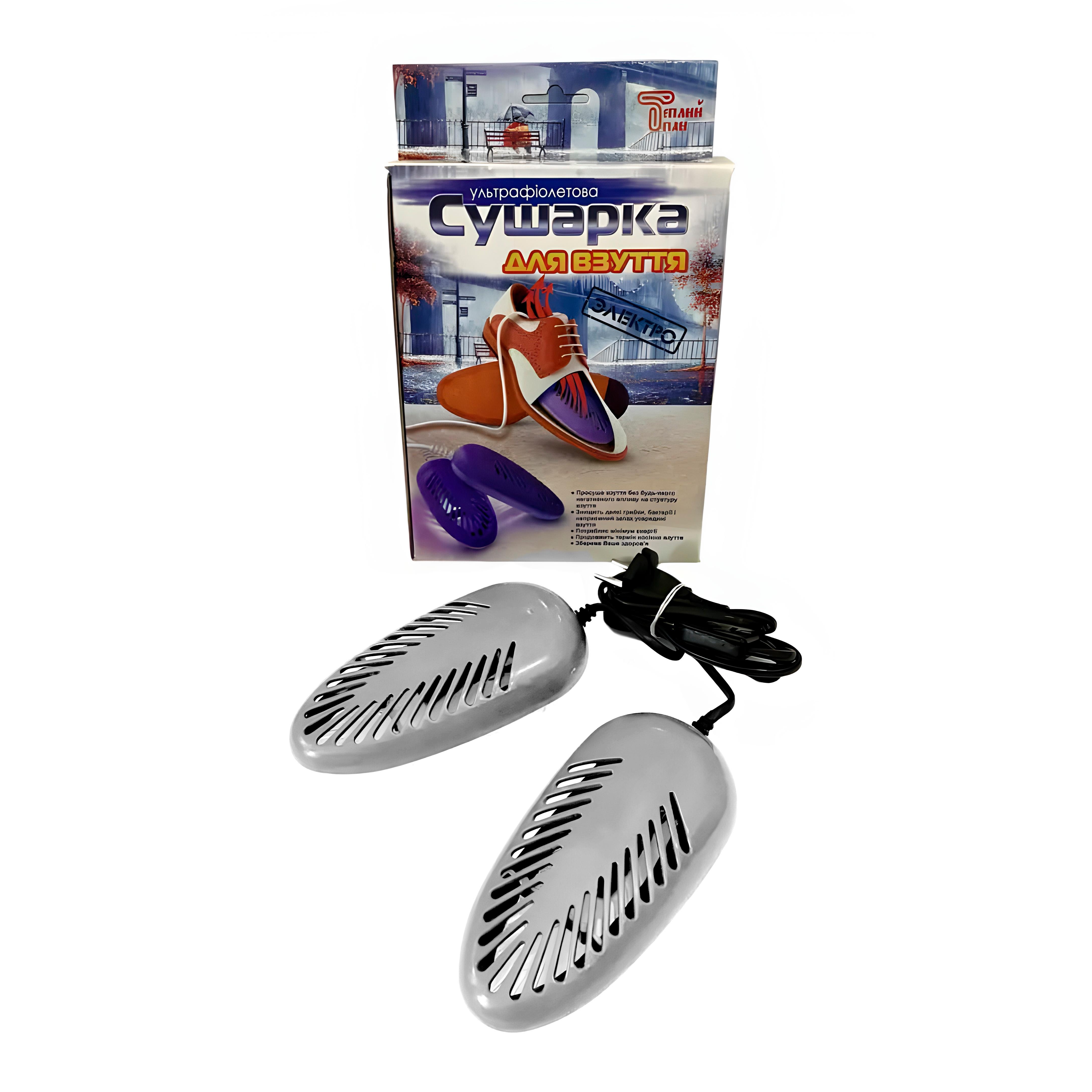 Электросушилка для обуви Теплый Пан ультрафиолетовая антибактериальная Белый (22560660) - фото 6