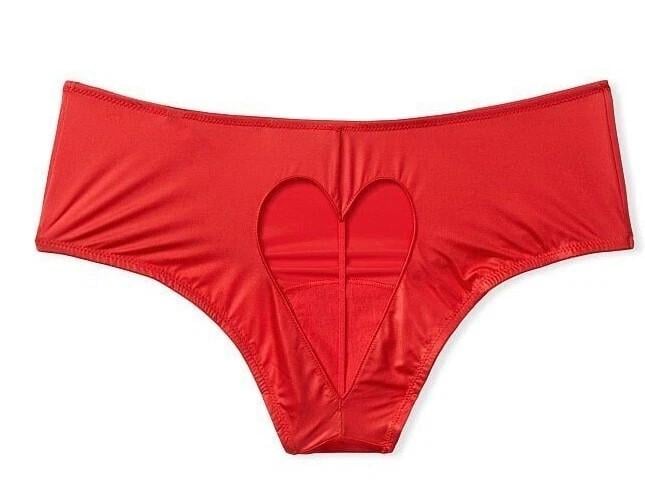 Трусики-чики женские Victoria's Secret Very Sexy с вырезом в виде сердечка на ягодицах XS Красный (2879235908)