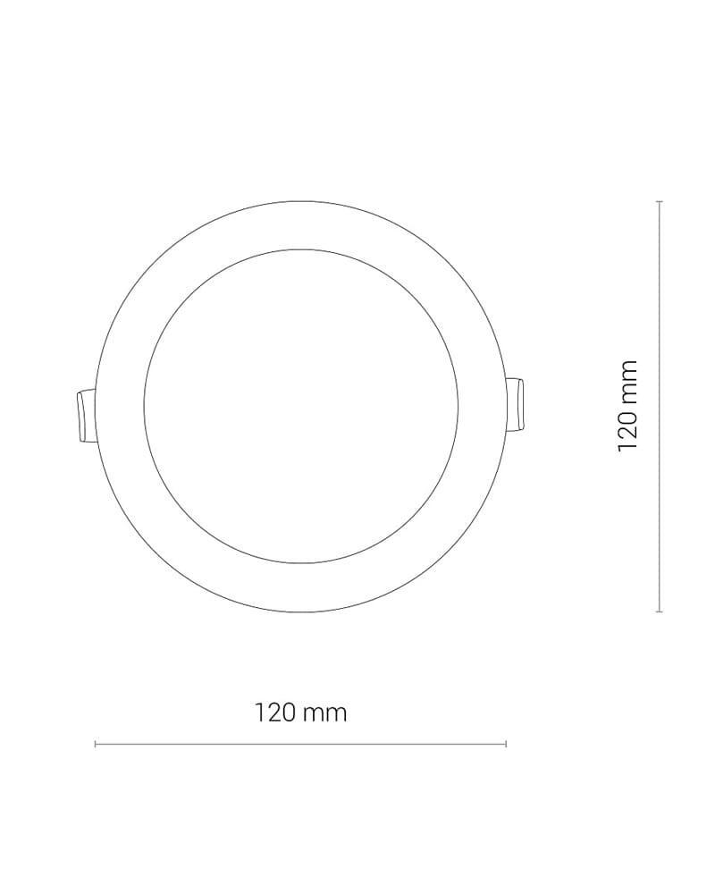 Точечный светильник Nowodvorski 8781 Kos LED 1x8W 4000K 680Lm IP44 Wh (14035749) - фото 4