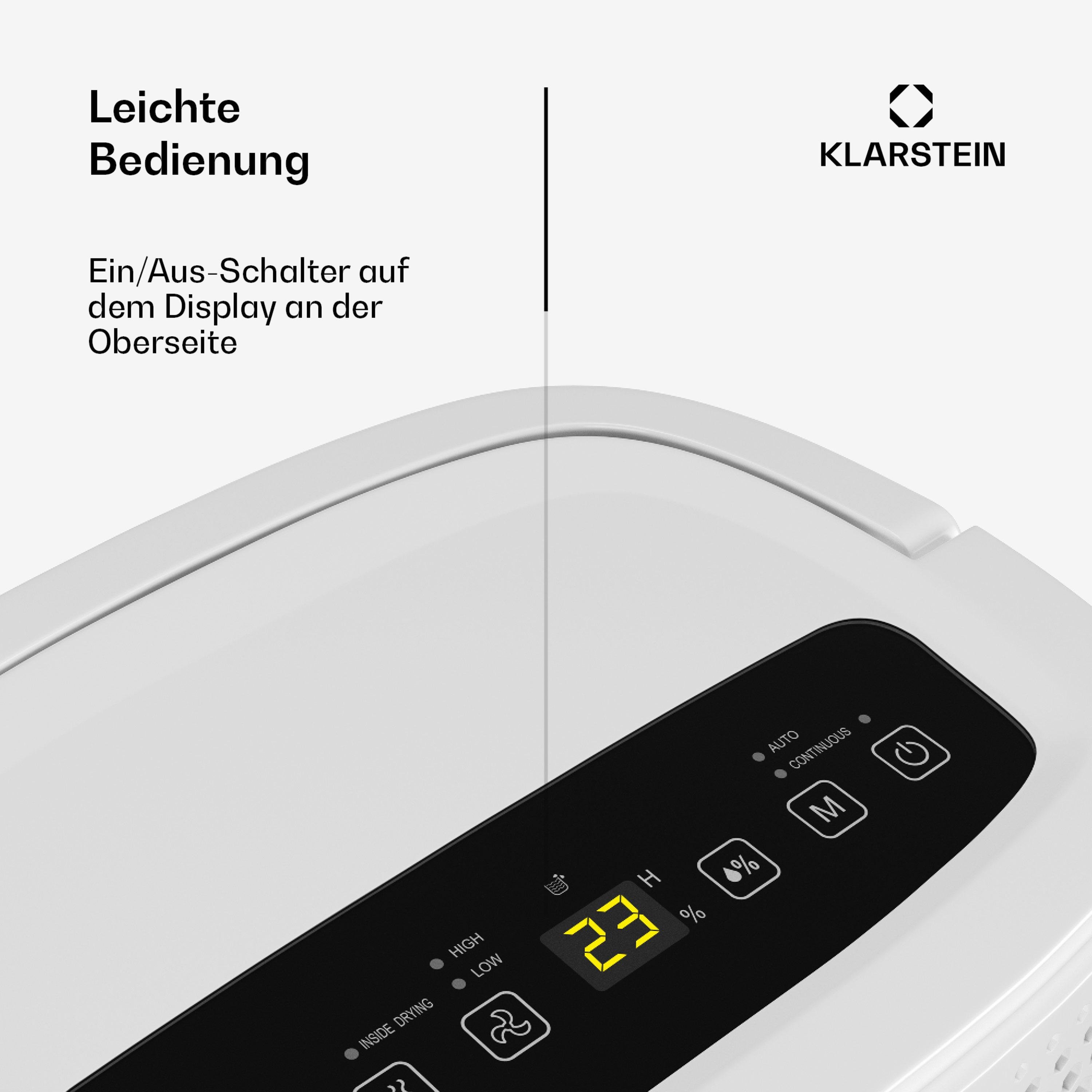 Осушитель воздуха KLARSTEIN DryFy 10L (10046366) - фото 2 Осушитель воздуха KLARSTEIN DryFy 10L (10046366) - фото 2