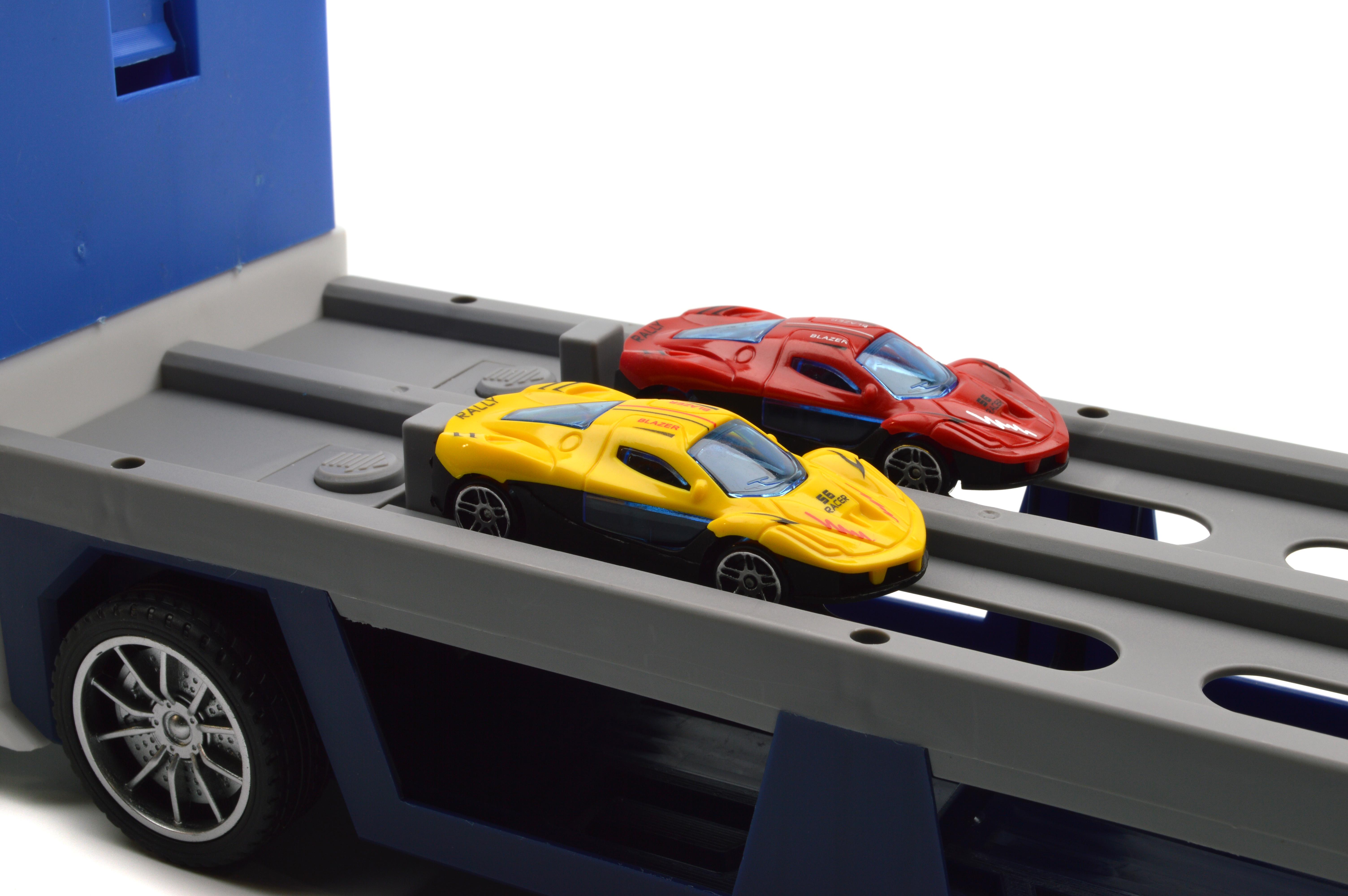 Автовоз с трамплином пусковым механизмом/машинками (T907A) - фото 6 Автовоз с трамплином пусковым механизмом/машинками (T907A) - фото 6