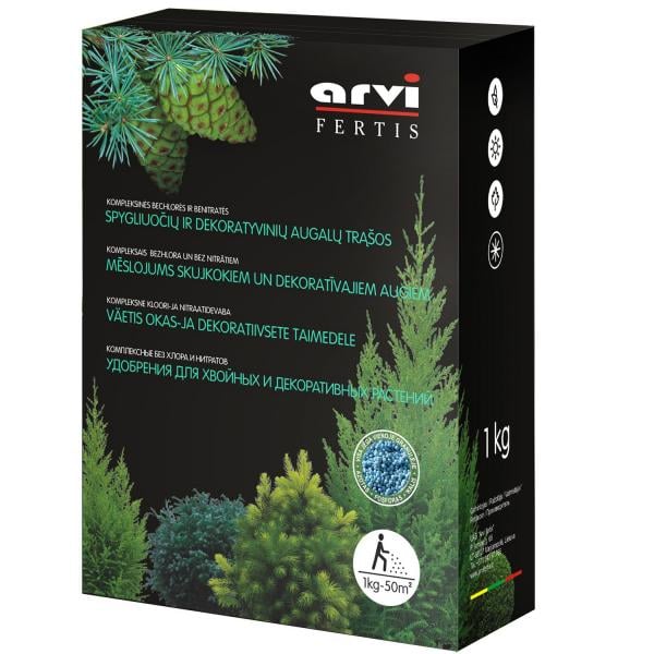 Удобрение для хвои и декоративных Arvi Fertis 12-8-16+ micro 1 кг (348021)