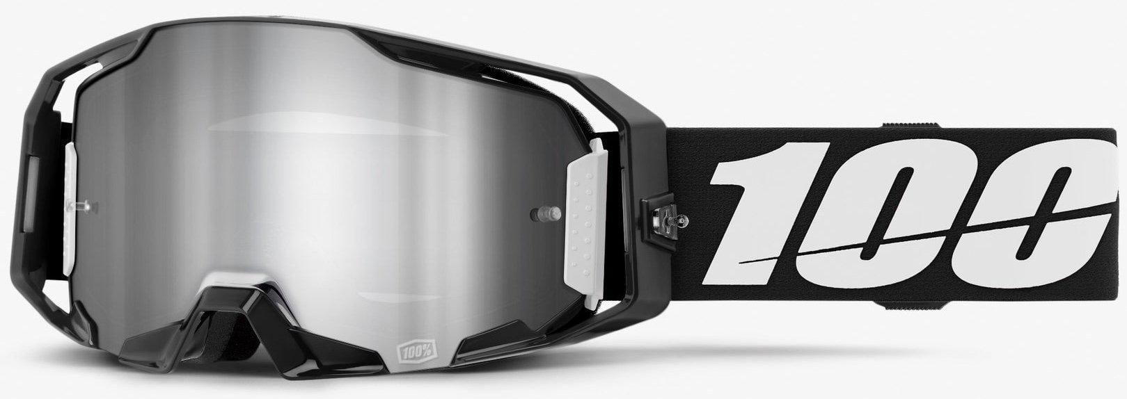 Мотоочки 100% ARMATIC Goggle Black/Mirror Silver Lens (39560)