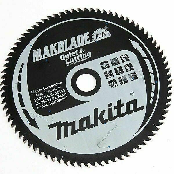 Диск пильный по дереву Makita Makblade Plus 260х30 мм 80T