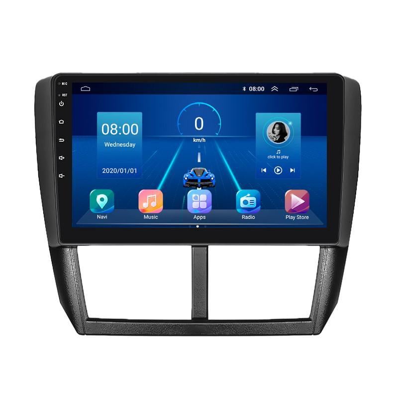 Автомагнитола штатная Lesko для Subaru Impreza III 2007-2011 9" 6/128Gb 4G Wi-Fi GPS Top MOB