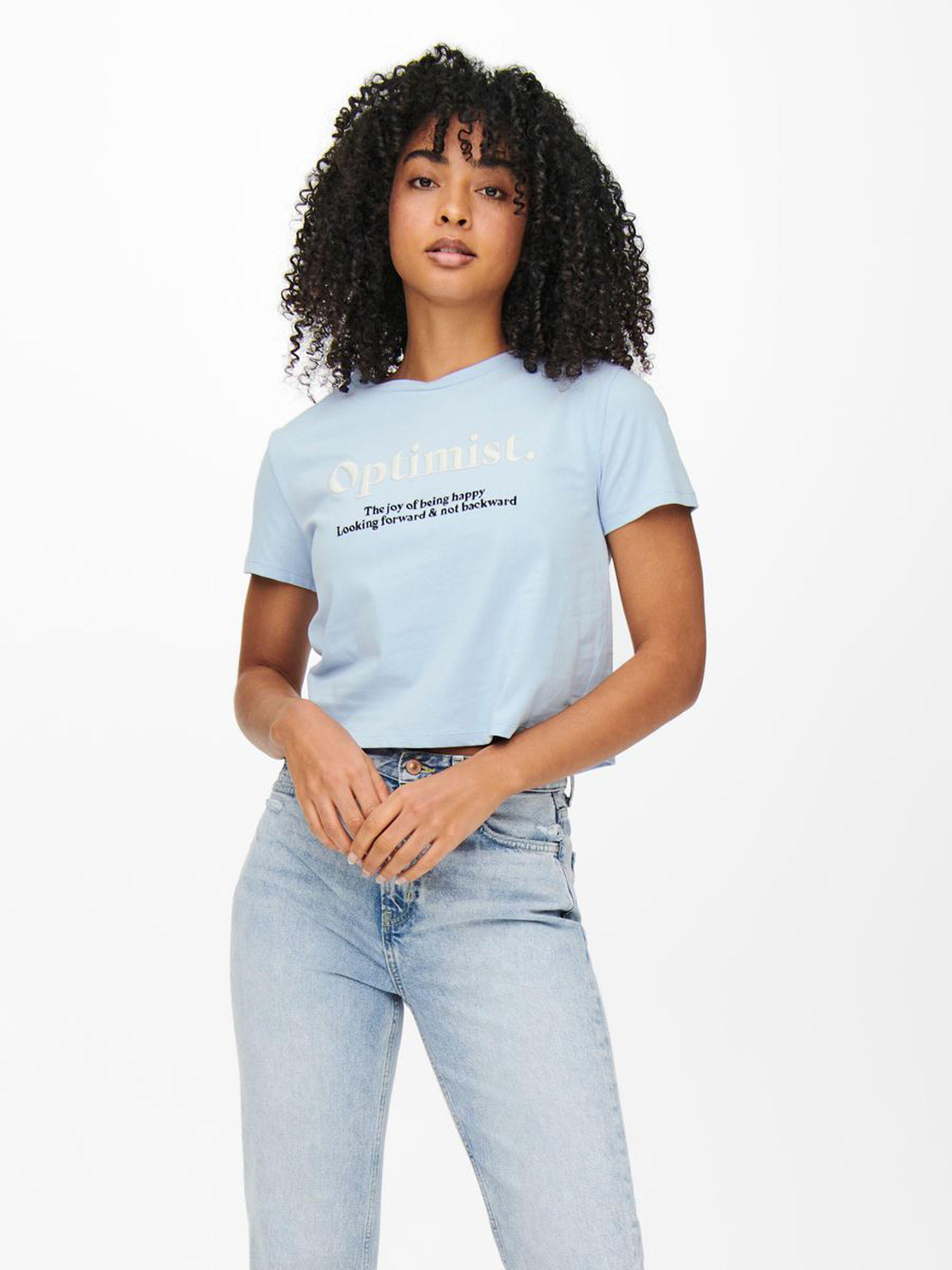 Футболка женская Only 15248321 S Голубой