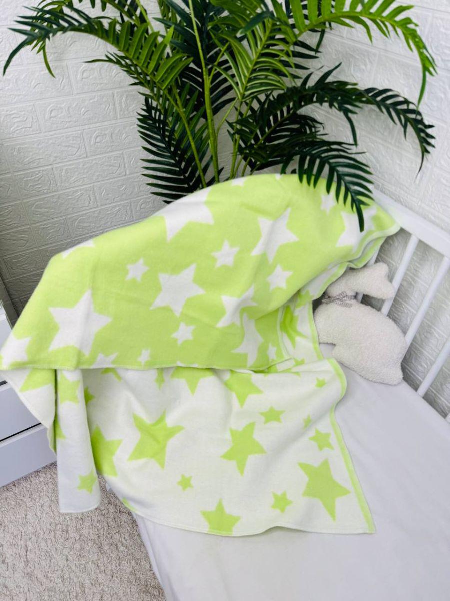 Одеяло детское в кроватку теплое из байки 100х140 см (165)